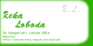 reka loboda business card